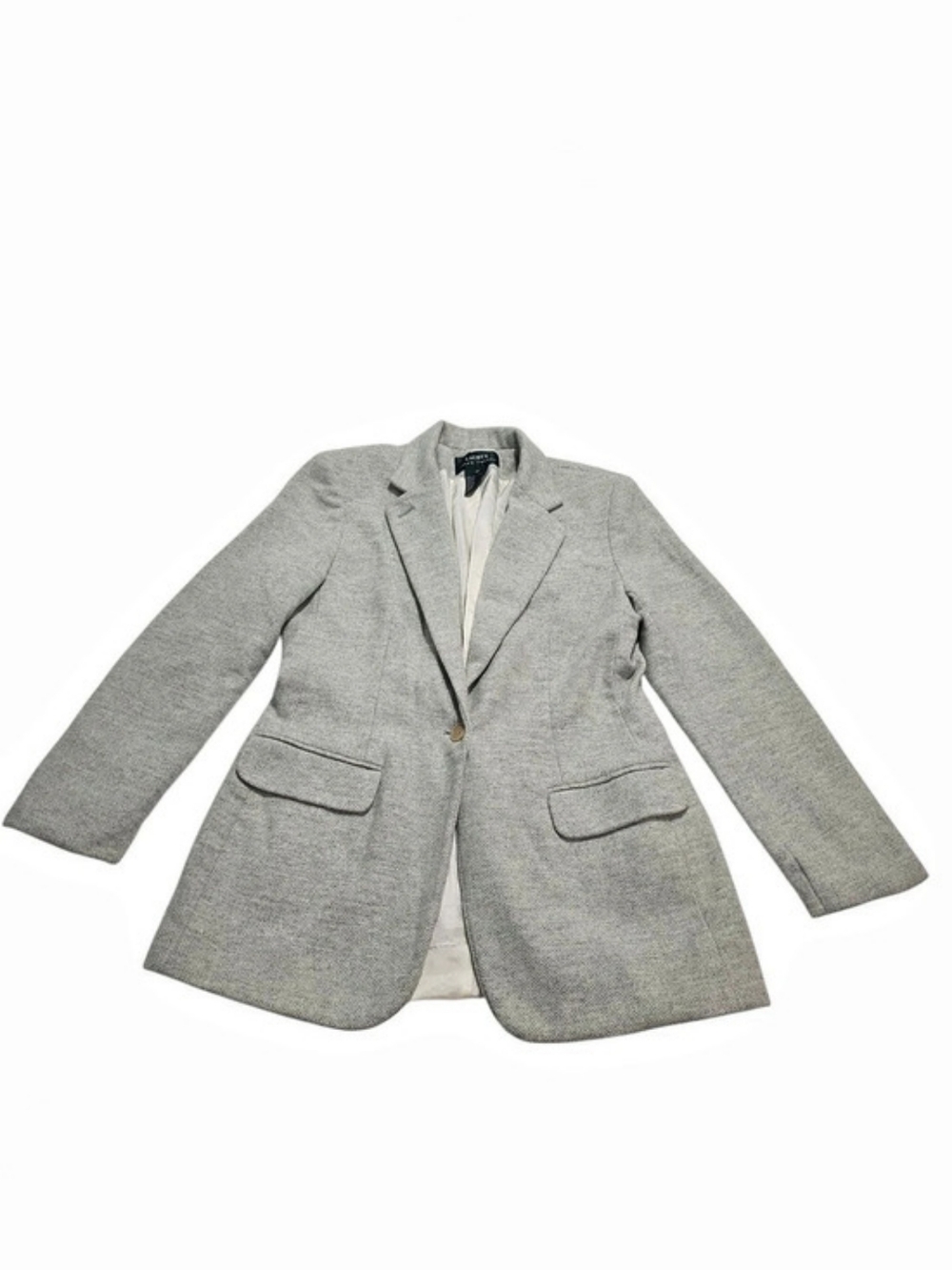 Vintage Lauren Ralph Lauren Women Herringbone Blazer in Green/White Size 10